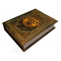 Buddha Book Box Decorative Leather Book Box Storage Secret Book 802126175309  153107811332
